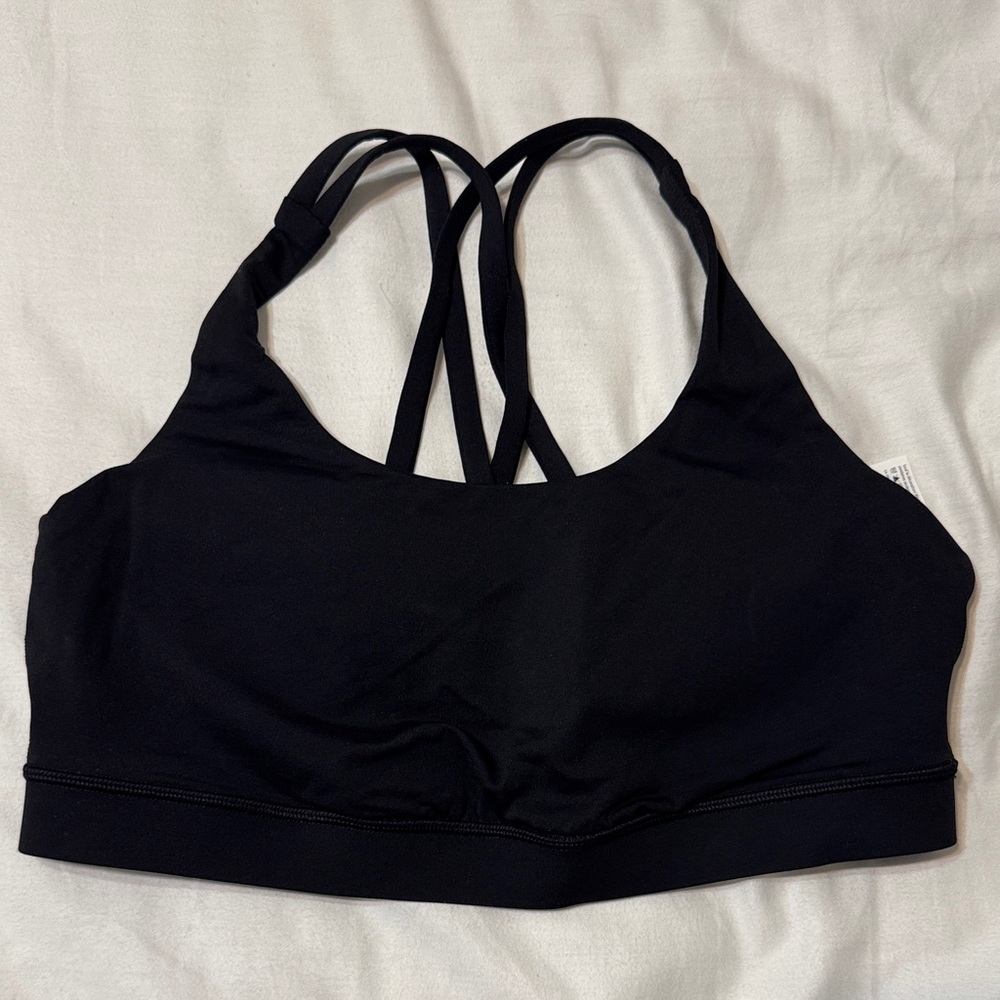 Lululemon Athletica Black Strappy Sports Bra